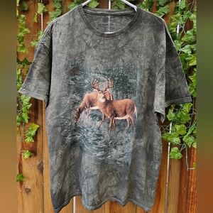 The Mountain Forest Green Deer Graphic Tee